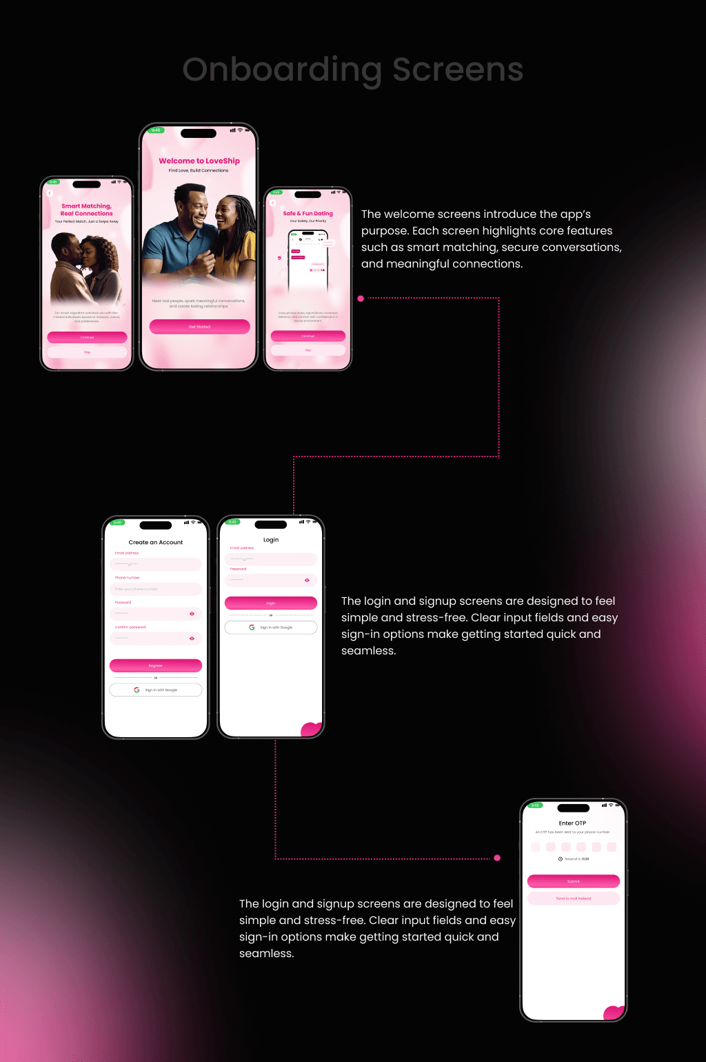 LoveShip App presentation image 3