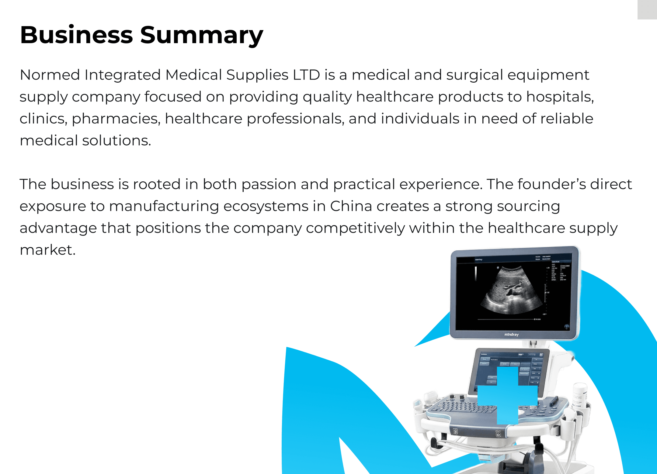 Normed medicals Ltd presentation image 5